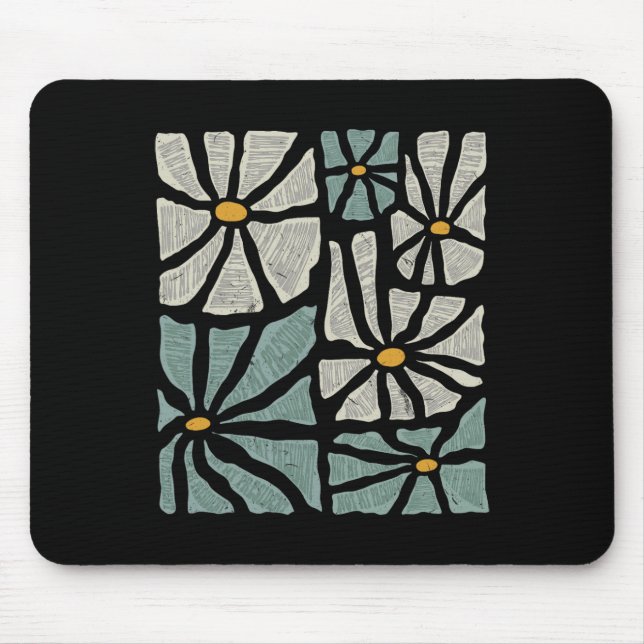 Not My President 2025 Retro Subtle Boho Floral Ant Mouse Pad (Front)