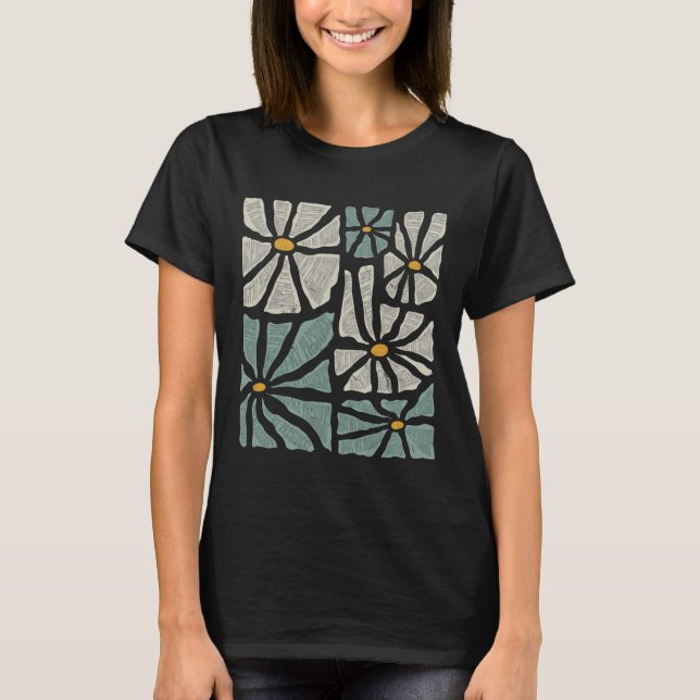 Not My President 2025 Retro Subtle Boho Floral Ant T-Shirt (Front)