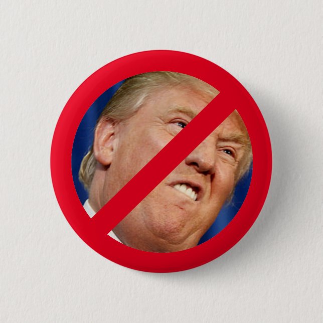 Not My President 6 Cm Round Badge (Front)