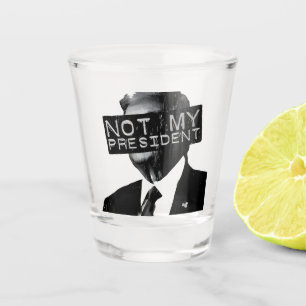 Not my President Anti Trump Inaguration Liberal Shot Glass
