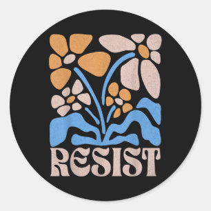 Not My President Anti Trump Political Protest Resi Classic Round Sticker