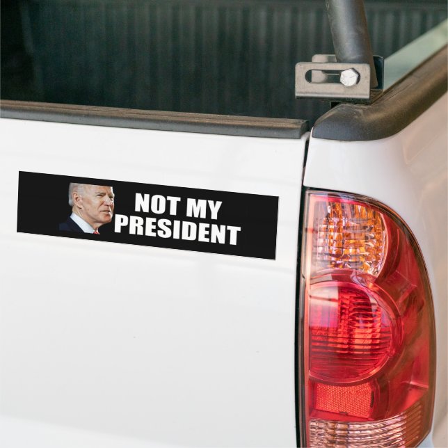 Not My President Bumper Sticker (On Truck)