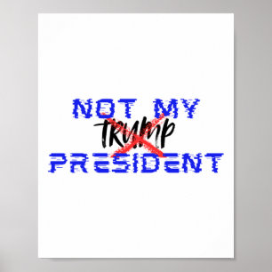 Not My President (say No To Facism)  Poster