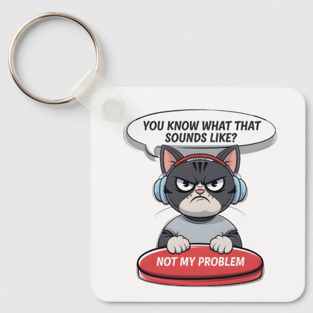Not my problem key ring (Front)