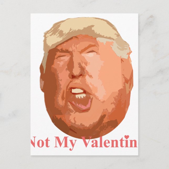 not my valentine holiday postcard (Front)