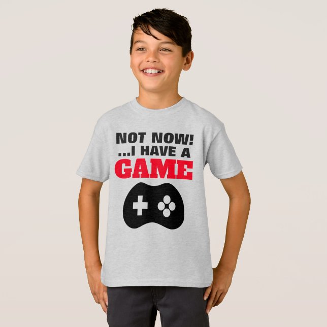 Not Now - Kids' Hanes TAGLESS® T-Shirt (Front Full)