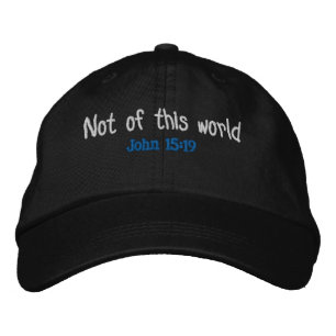 Not of this world  embroidered hat