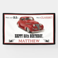 Not Old But Classic Red 1939 Coupe Age Birthday