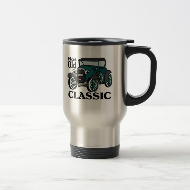 Not Old Classic/ Antique Car Travel Mug (Right)