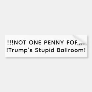 Not One Ballroom Penny Hankamer Artjunkhaus Peace Bumper Sticker