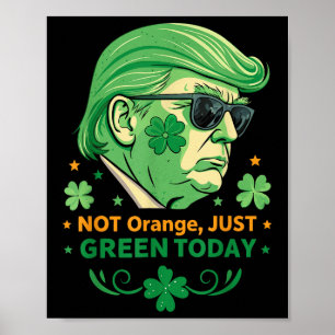 Not Orange, Just Green Today – Funny Trump St. Poster