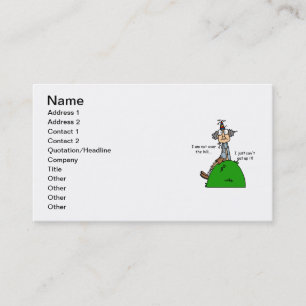 Not Over the Hill Humour Business Card