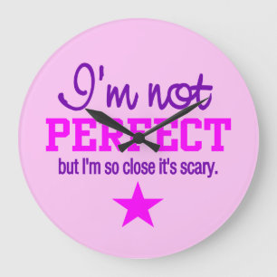 Not Perfect custom wall clock