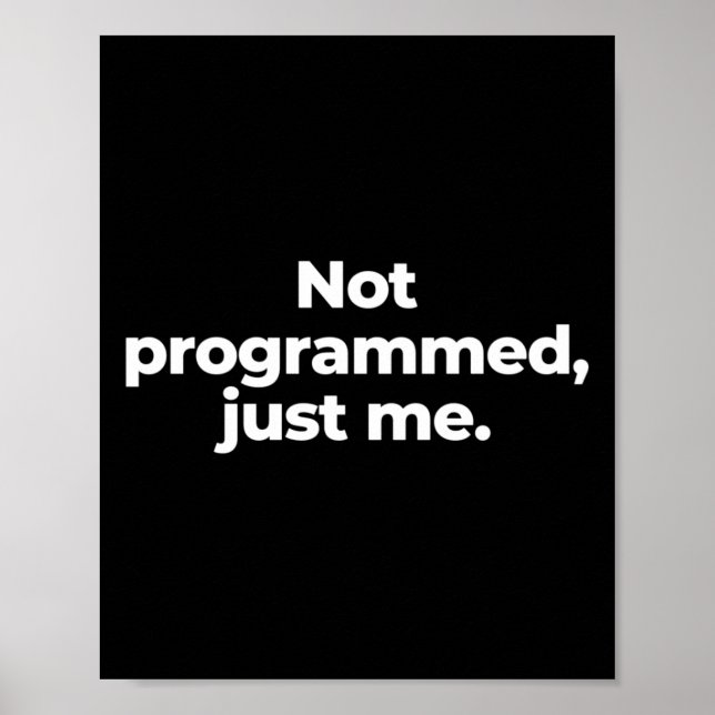 Not Programmed  Poster (Front)
