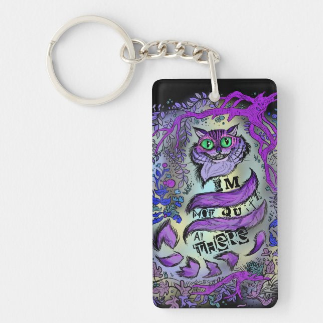 Not Quite All There, Crazy Cat Key Ring (Front)