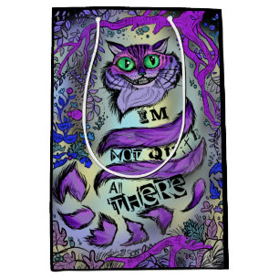 Not Quite All There, Crazy Cat Medium Gift Bag