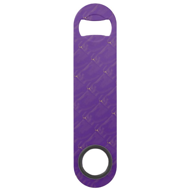 Not Really Quilted Purple Speed Bottle Opener (Front)