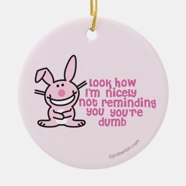 Not Reminding You Ceramic Tree Decoration (Front)