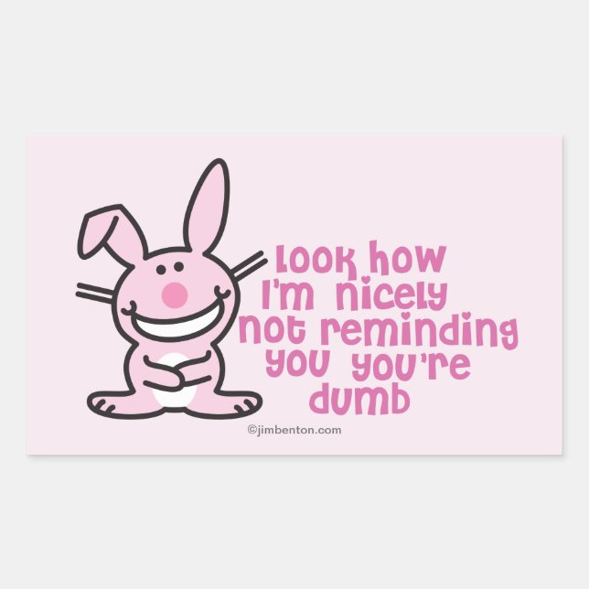 Not Reminding You Rectangular Sticker (Front)