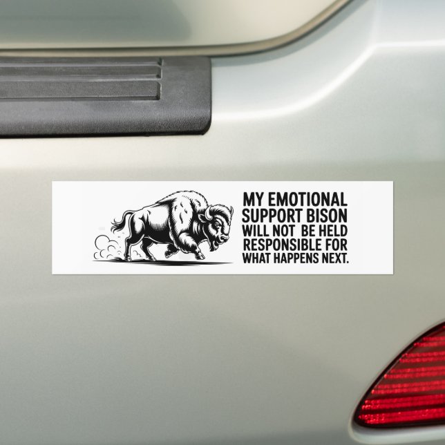 Not Responsible for What Happens Next Bumper Sticker (On Car)