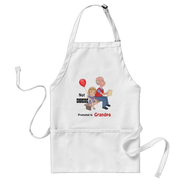 Not Retired Promoted Grandpa Standard Apron (Front)