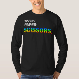 Not Rock Paper It's Scissors Lgbt  Lesbians T-Shirt