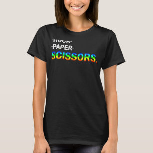 Not Rock Paper It's Scissors Lgbt Lesbians T-Shirt