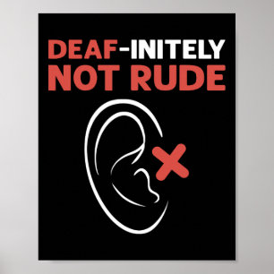 Not Rude. Asl Hand Sign Language Deaf Pride