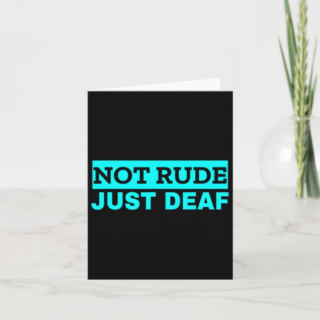Not Rude  Card (Front)