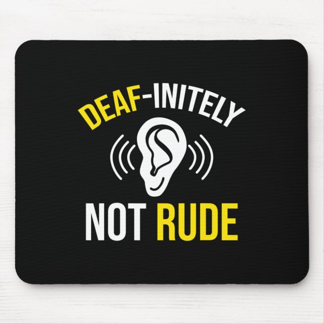 Not Rude  Mouse Pad (Front)