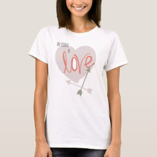 Not Scare of Love Heart Arrows Funky Flowy Top