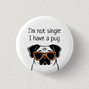 Not Single 3 Cm Round Badge