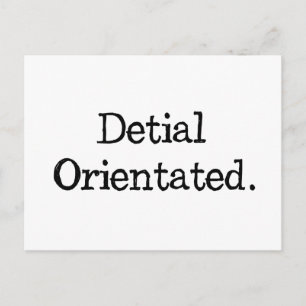 Not So Detail Orientated Postcard