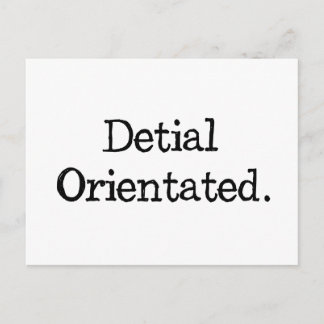 Not So Detail Orientated Postcard