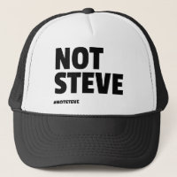 Not Steve (Black Text)