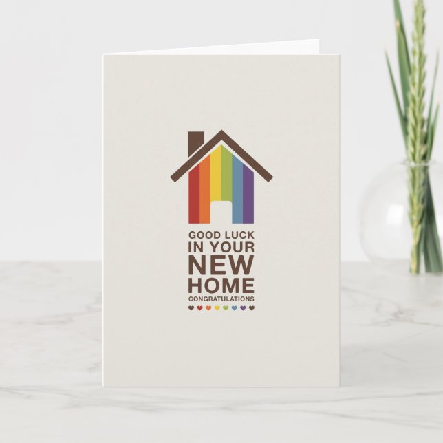 Not Straight Design 'A New Home' Card (Front)