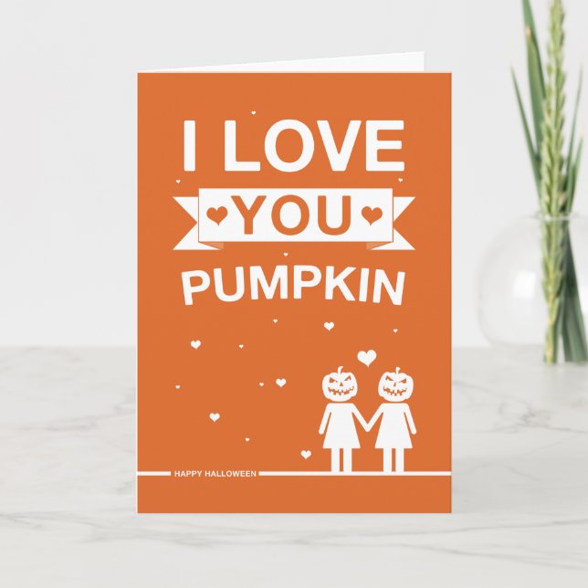 Not Straight Design Halloween Card (Front)