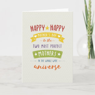 Not Straight Design Happy Mother's Day Card