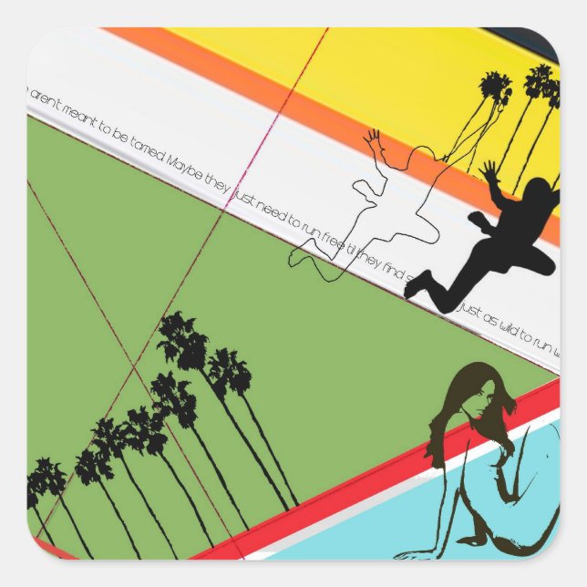 Not Tamed Square Sticker (Front)