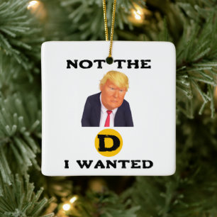 Not The D I Wanted Ceramic Ornament