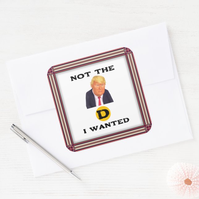 Not The D I Wanted Sticker (Envelope)