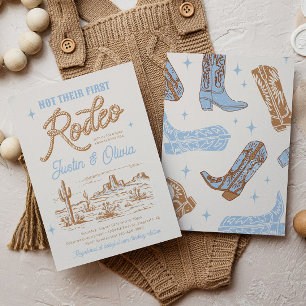 Not Their First Rodeo Baby Shower Invitation