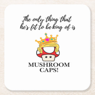 Not To Be King Classic Square Paper Coaster