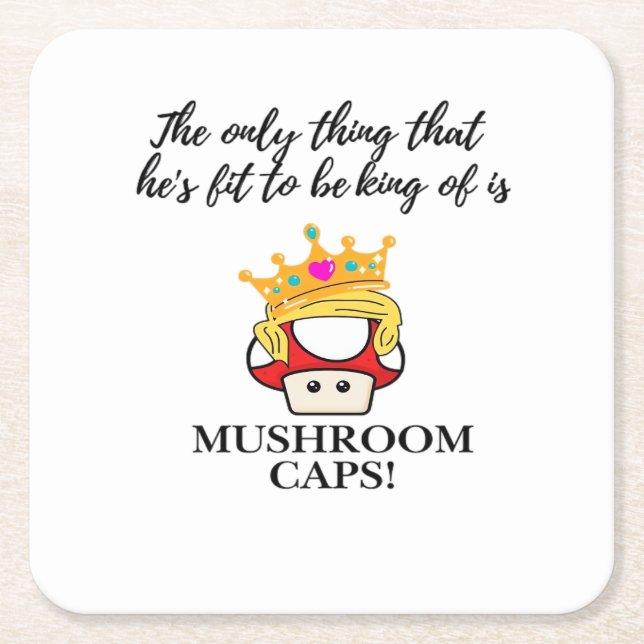 Not To Be King Classic Square Paper Coaster (Front)