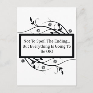Not To Spoil The Ending Postcard