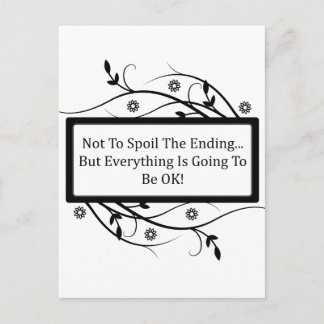 Not To Spoil The Ending Postcard