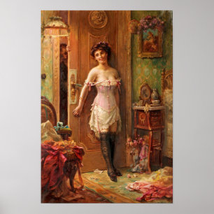 Not to Step Inside by Hans Zatzka - poster