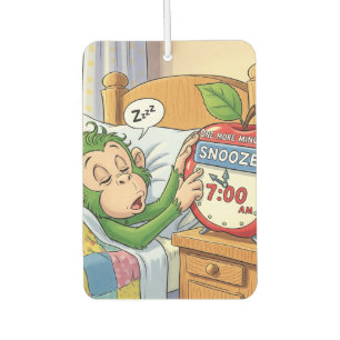 Not Today, Alarm – Sleepy Monkey Mode 💤🙈 Car Air Freshener