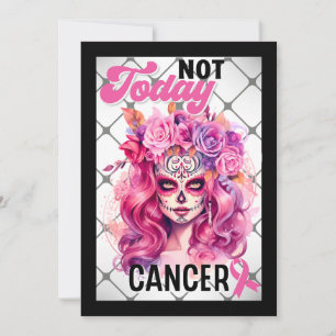 Not Today _ Breast Cancer Awareness Thank You Card