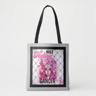 Not Today _ Breast Cancer Awareness Tote Bag